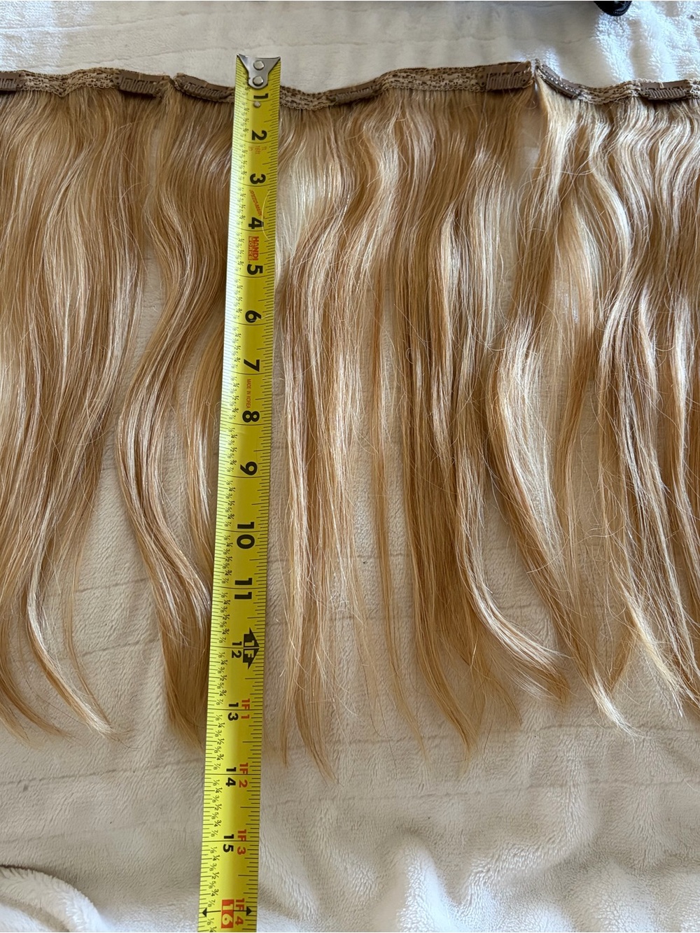 16” Clip-In Hair Extensions - Light Blonde